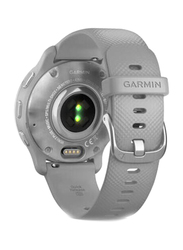 Garmin Venu 2 Plus Stainless Steel Bezel With Powder Grey Case, Silver