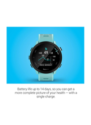 Garmin Forerunner 55 GPS Running Watch with Daily Suggested Workouts Up to 2 weeks of Battery Life, Aqua