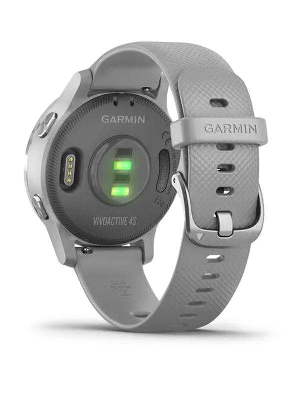 Garmin vivoactive 4S 40mm MIP Display Smartwatch, GPS, Silver/Powder Gray