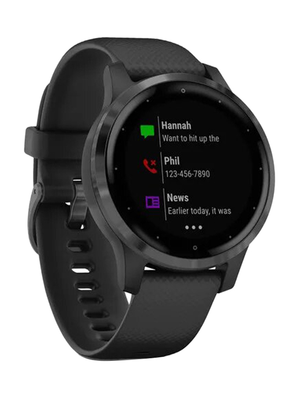 Garmin vivoactive 4S 40mm MIP Display Smartwatch, GPS, Slate/Black