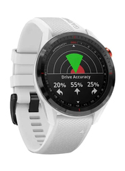 Garmin Approach S62 Golf Smartwatch, Black Ceramic Bezel with White Band