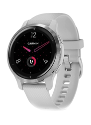 Garmin Venu 2S Silver Bezel with Mist Grey Case & Silicone Band, Mist Gray