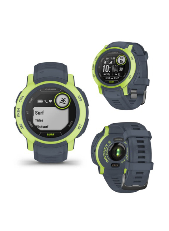 Garmin Instinct 2 45mm Smartwatch, Surf Edition, 010-02626-02, Mavericks