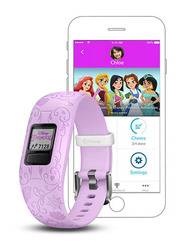 Garmin Vivofit Jr.2 Adjustable Disney Princess Activity Tracker Bangle for Kids, Purple