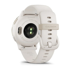 Garmin Vivoactive 5 Smartwatch - Cream gold aluminium bezel with ivory case and silicone band, 42.2mm, Ivory, 010-02862-11