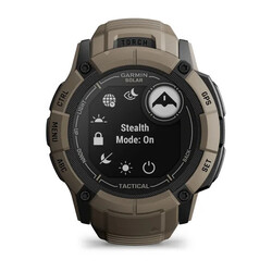 Garmin Instinct 2X Solar Smartwatch, Tactical Edition Coyote Tan, 50mm, 010-02805-02
