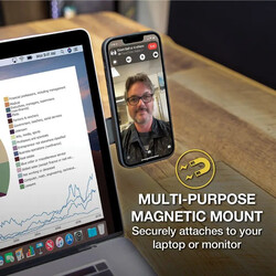 Scosche MAGICMOUNT MONITOR Magnetic Phone Mount (Laptop/Monitor) Black, ME2MPM-SP