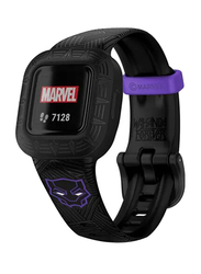 Garmin Vivofit Jr.3 Marvel Black Panther Special Edition Activity Tracker 14mm Smartwatch for Kids, Black