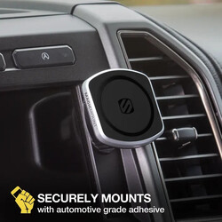 Scosche MAGICMOUNT PRO2 4 in 1 Dash/Vent Magnetic Phone Kit (Mag Safe Compatiable) Silver/Black, MP2ODVM-XTSP