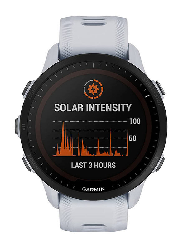 Garmin Forerunner 955 Solar Smartwatch, White