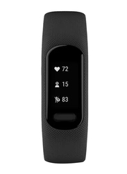 Garmin vivosmart 5 Sports & Fitness Activity Tracker 10.5 -18.5mm OLED Display Smartwatch, GPS, Small/Medium, Black