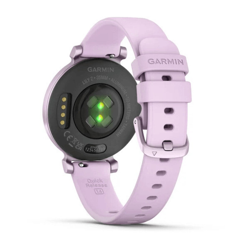 Garmin Lily 2 Metallic Lilac with Lilac Silicone Band, 35.4mm, 010-02839-01