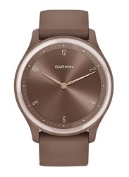 Garmin 40mm Vivomove Sport Hybrid Smartwatch with Health and Wellness Features Touchscreen, Cocoa