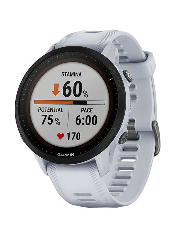 Garmin Forerunner 955 Solar Smartwatch, White