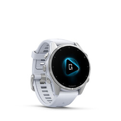 Garmin Fenix 8 AMOLED 43mm Smartwatch Silver With Whitestone Silicone Band Silver With Whitestone Silicone Band 010-02903-00