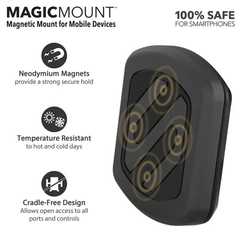 Scosche MAGICMOUNT DASH Magnetic Mount for Mobile devices Black, MAGDMI