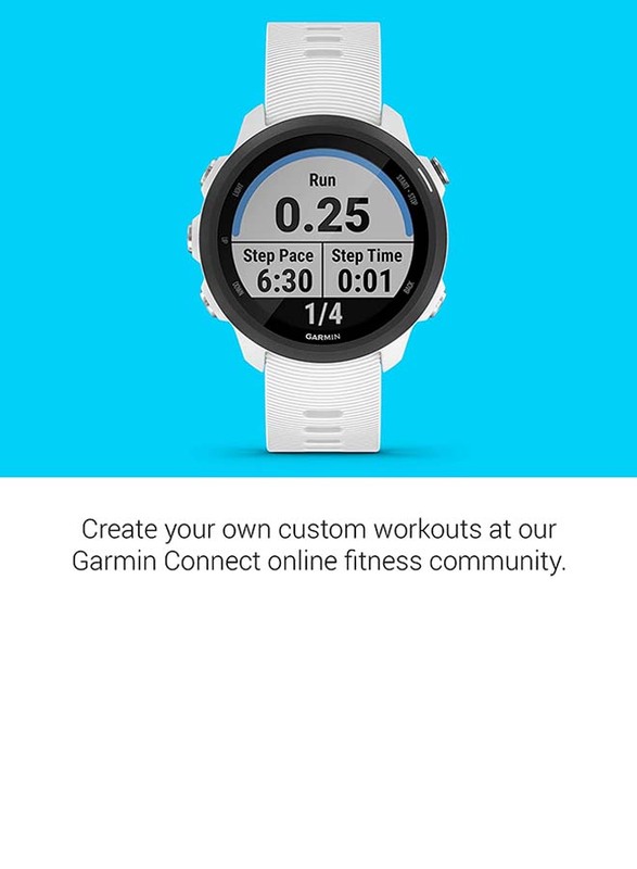 Garmin Forerunner 245 Music, GPS Running Smartwatch with Music and Advanced  Dynamics, White White Music GPS Smartwatch