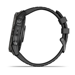 Garmin Fenix 7X Pro - Sapphire Solar Edition Carbon Gray DLC Titanium with Black Band Smartwatch, 51mm, 010-02778-11