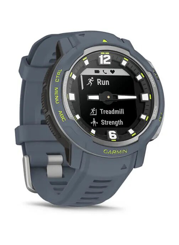 Garmin Instinct Crossover Smartwatch, Blue Granite, 45mm, 010-02730-04