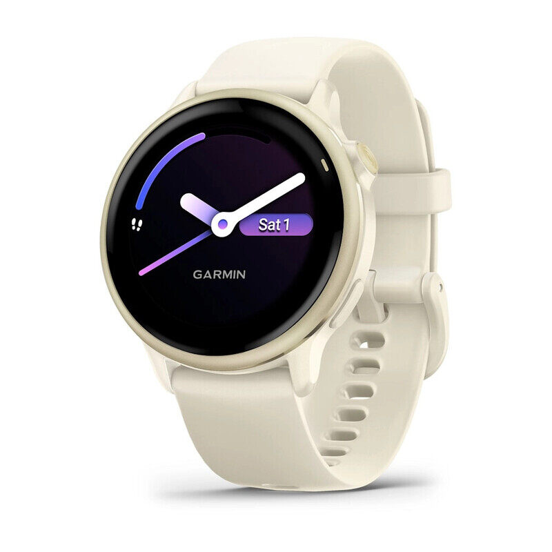 

Garmin Vivoactive 6 Health and Fitness GPS Smartwatch Lunar Gold with Bone Band 010-02985-01