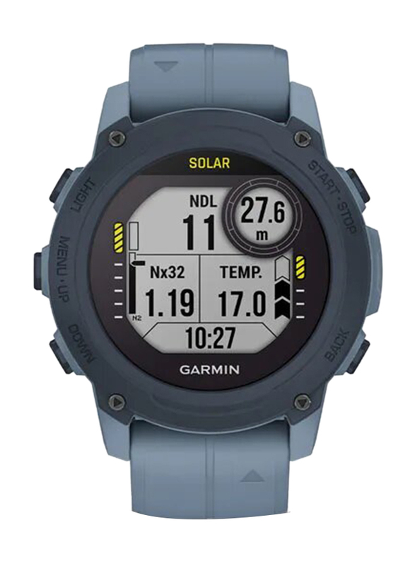 Garmin Descent G1 Solar Smartwatch, Dive Computer, GPS, Hurricane Blue