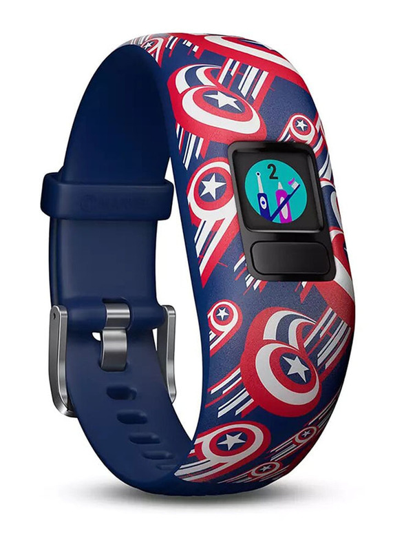 

Garmin Vivofit Jr.2 Adjustable Marvel Avengers Captain America Activity Tracker for Kids, Multicolour