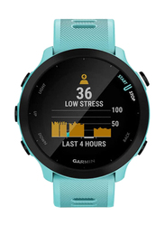 Garmin Forerunner 55 GPS Running Watch with Daily Suggested Workouts Up to 2 weeks of Battery Life, Aqua