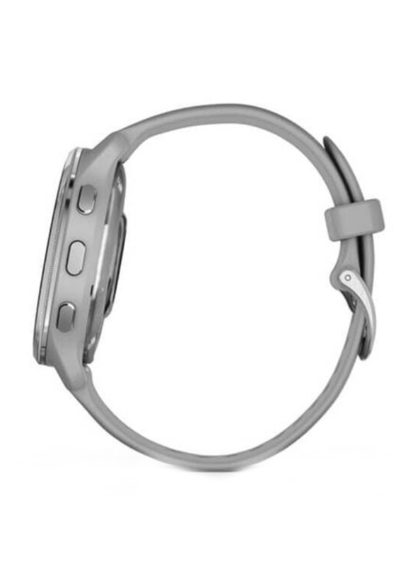 Garmin Venu 2 Plus Stainless Steel Bezel With Powder Grey Case, Silver