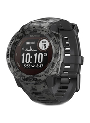 Garmin Instinct Solar 45mm Smartwatch, Combo Edition, GPS, 010-02293-05, Graphite Camo