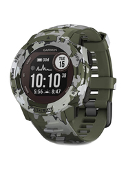 Garmin Instinct Solar 45mm Smartwatch, Combo Edition, 010-02293-06, Lichen Camo