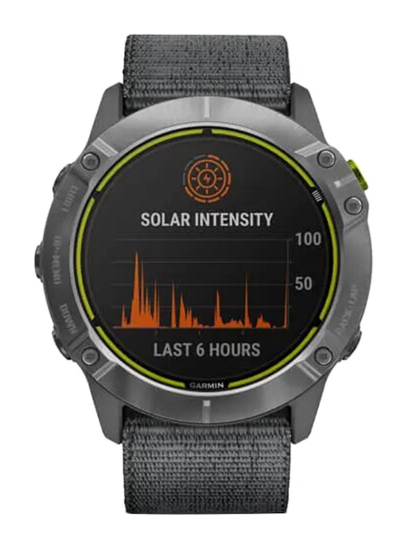 Garmin Enduro 51mm GPS Solar Ultrafit Nylon Strap Smartwatch, GPS, Grey