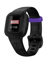 Garmin Vivofit Jr.3 Marvel Black Panther Fitness Activity Tracker 14mm Smartwatch for Kids, Black