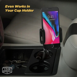 Scosche STUCKUP 4 IN 1 Phone Mounting System for Windows/Dash/Vent/ Cup Console Black, IHW10