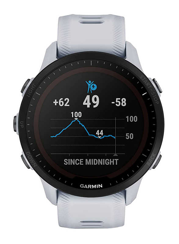 Garmin Forerunner 955 Solar Smartwatch, White