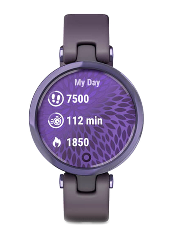 Garmin Lily Sport Smartwatch, Midnight Orchid/Deep Orchid