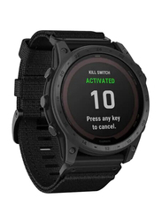 Garmin Tactix 7 51mm Pro Ballistics Edition Solar Powered Tactical GPS Smartwatch, Black