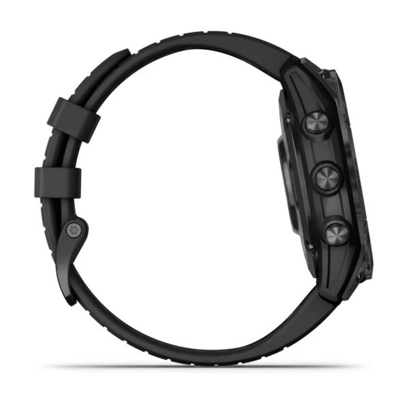 Garmin Fenix 7 Pro - Solar Edition Slate Gray Stainless Steel with Black Band Smartwatch, 47mm, 010-02777-01