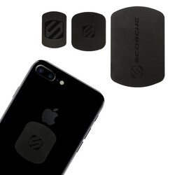 Scosche MAGICPLATE KIT Replacement Plates for MagicMount Black, MAGRKI