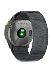 Garmin Enduro 51mm GPS Solar Ultrafit Nylon Strap Smartwatch, GPS, Grey