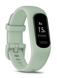 Garmin vivosmart 5 Sports & Fitness Activity Tracker 10.5 -18.5mm OLED Display Smartwatch, GPS, Small/Medium, Black/Cool Mint Green