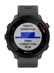 Garmin Forerunner 55 GPS Running Watch with Daily Suggested Workouts Up to 2 weeks of Battery Life, Monterra Grey