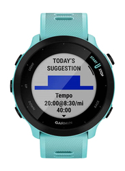 Garmin Forerunner 55 GPS Running Watch with Daily Suggested Workouts Up to 2 weeks of Battery Life, Aqua