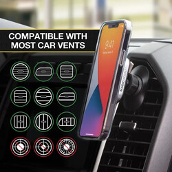 Scosche MAGICMOUNT PRO2 4 in 1 Dash/Vent Magnetic Phone Kit (Mag Safe Compatiable) Silver/Black, MP2ODVM-XTSP