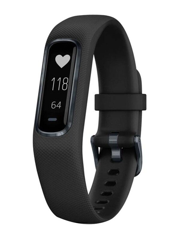 

Garmin vivosmart 4 Sports & Fitness Activity Tracker 6.6 - 17.7mm OLED Display Smartwatch, GPS, Small/Medium, Dark Grey