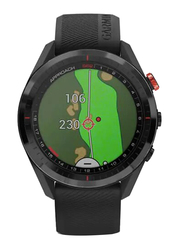 Garmin Approach S62 Golf Smartwatch, Black Ceramic Bezel with Black Silicone Band