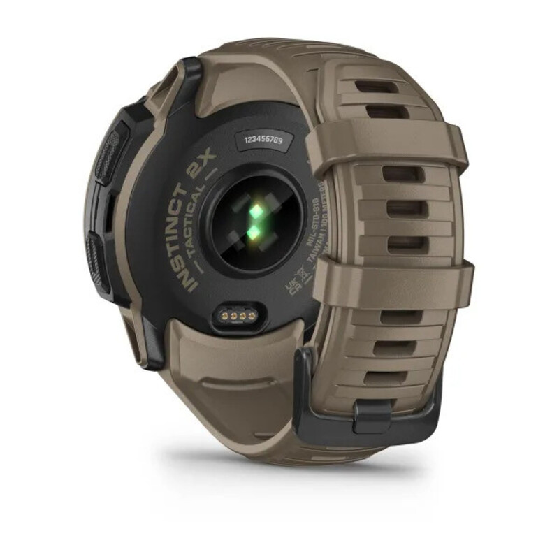 Garmin Instinct 2X Solar Smartwatch, Tactical Edition Coyote Tan, 50mm, 010-02805-02