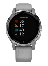 Garmin vivoactive 4S 40mm MIP Display Smartwatch, GPS, Silver/Powder Gray