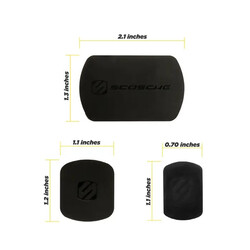 Scosche MAGICPLATE KIT Replacement Plates for MagicMount Black, MAGRKI