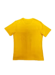 Horn Ok Please Relaxed Fit Cotton T-Shirt for Men, Medium, Yellow