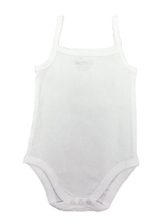 Twinkle Kids Sleeveless Bodysuit for Baby Unisex, 5 Piece, 3-6 Months, White